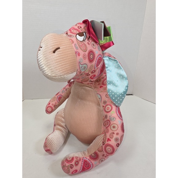 Disney Parks Exclusive 12" Eeyore Pink Paisley Ribbon Mane Detachable Bow Tail - Picture 1 of 11